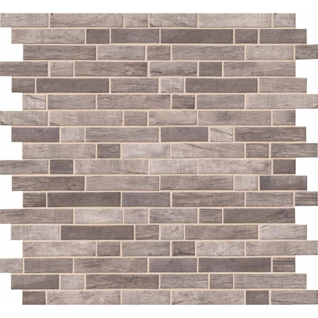 Msi Driftwood Interlocking 12 In. X 12 In. X 6 Mm Glass Mesh-Mounted Mosaic Tile, 15PK ZOR-MD-0139